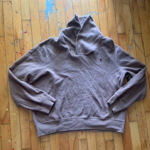 Vintage polo Ralph Lauren brown shawl cotton sweater